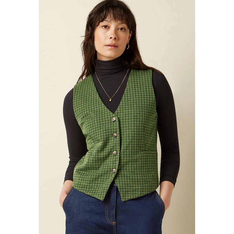 Bianca Gilet Ivy Check KING LOUIE