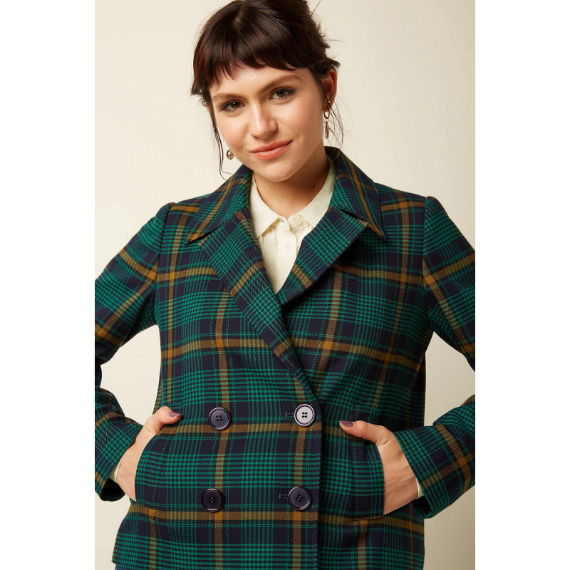 Pattie Coat Leeds Check KING LOUIE