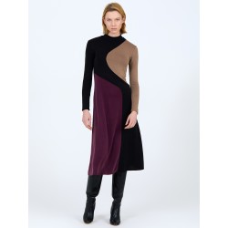 Vestido midi tricolor SKATÏE