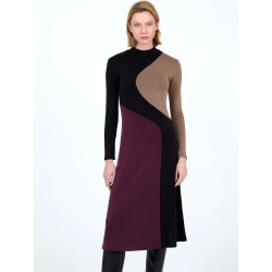 Vestido midi tricolor SKATÏE