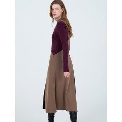 Vestido midi tricolor SKATÏE