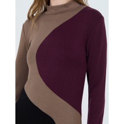 Vestido midi tricolor SKATÏE