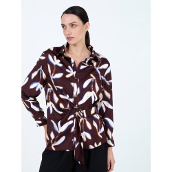 Blusa flores satinada SKATÏE