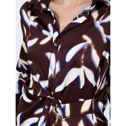 Blusa flores satinada SKATÏE