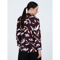 Blusa flores satinada SKATÏE