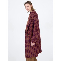 Abrigo jacquard pata de gallo SKATÏE