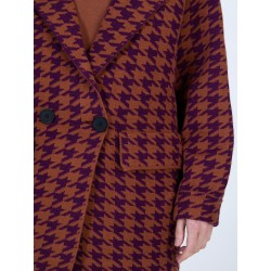 Abrigo jacquard pata de gallo SKATÏE