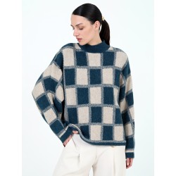 Jersey jacquard cuadros SKATÏE