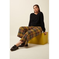 Federica Cuff Pants Caroll Check KING LOUIE