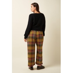 Federica Cuff Pants Caroll Check KING LOUIE
