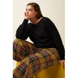 Federica Cuff Pants Caroll Check KING LOUIE