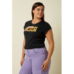 Cath Tee Placement Print KING LOUIE