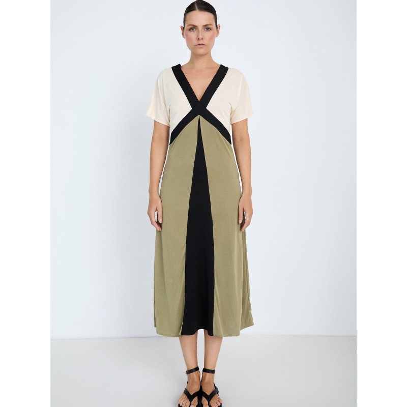 Vestido modal tricolor SKATÏE