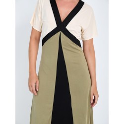 Vestido modal tricolor SKATÏE