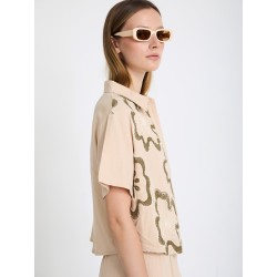 Camisa bordado floral SKATÏE
