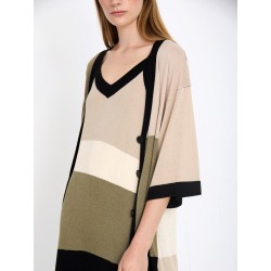 Chaqueta punto colorblock SKATÏE