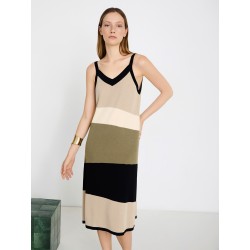 Vestido intarsia colorblock SKATÏE