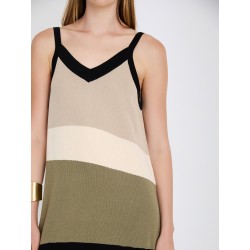 Vestido intarsia colorblock SKATÏE