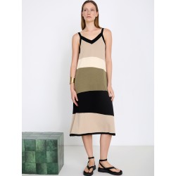 Vestido intarsia colorblock SKATÏE