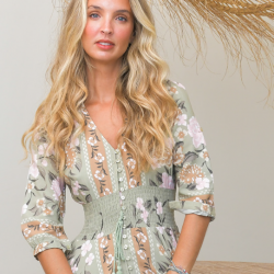 ADORE YOU PRINT INDIANA MAXI DRESS JAASE