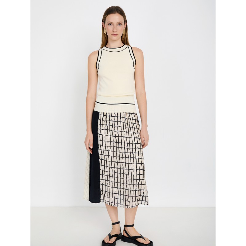 Falda patchwork cuadros SKATÏE