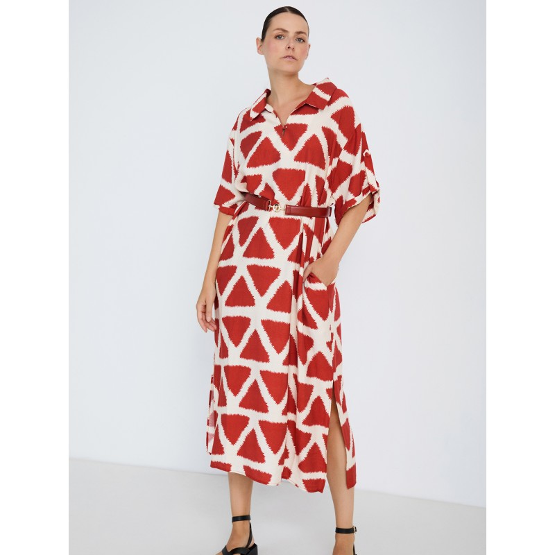 Vestido estampado geométrico SKATÏE