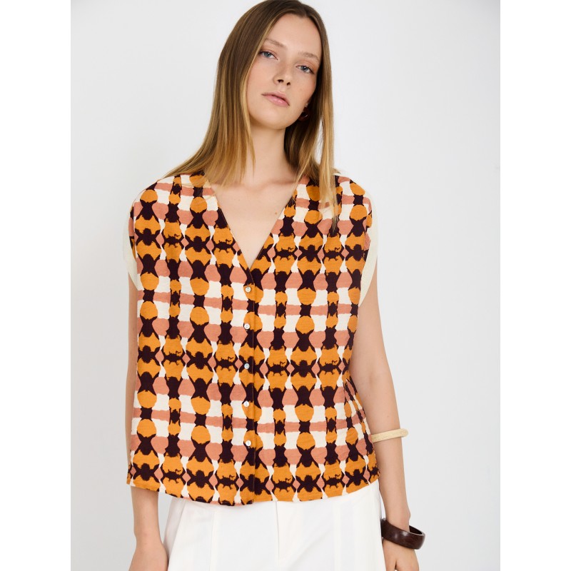 Blusa cinta metalizada SKATÏE