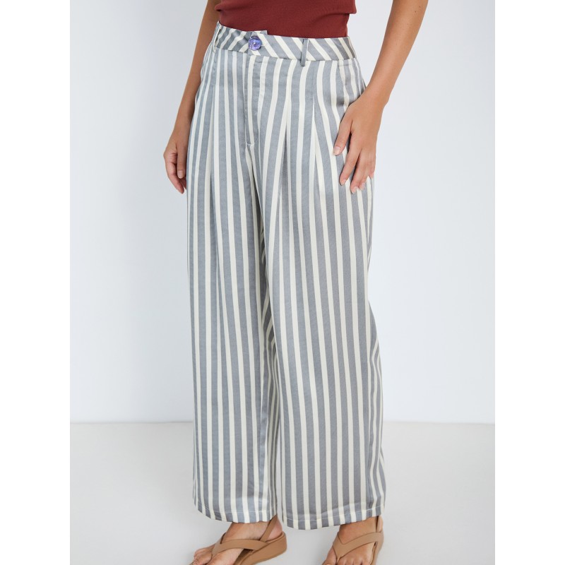 Pantalón satinado rayas SKATÏE