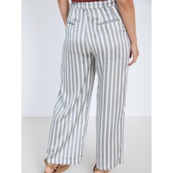 Pantalón satinado rayas SKATÏE