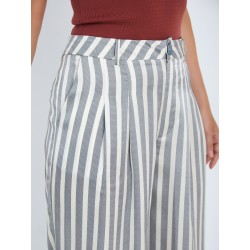 Pantalón satinado rayas SKATÏE