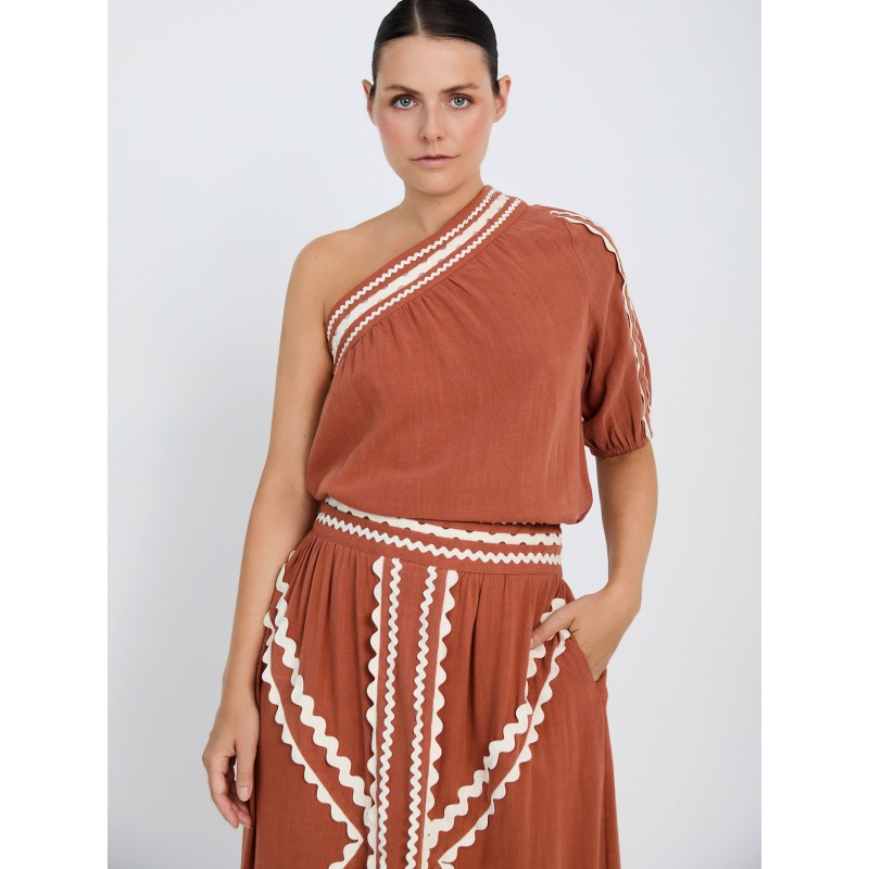 Blusa escote asimétrico SKATÏE