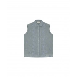 BLUE BELL LEE SLEEVELESS SHIRT TEAL MAISON HOTEL 99,95 €