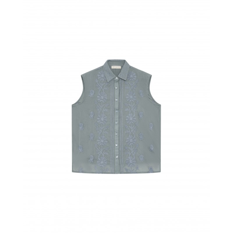 BLUE BELL LEE SLEEVELESS SHIRT TEAL MAISON HOTEL 99,95 €