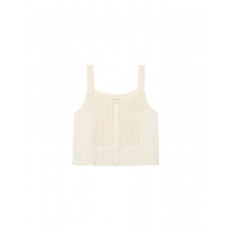 VINTAGE LACE CONSTANZA TOP COQUILLAGE MAISON HOTEL