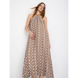 Vestido estampado halter SKATÏE