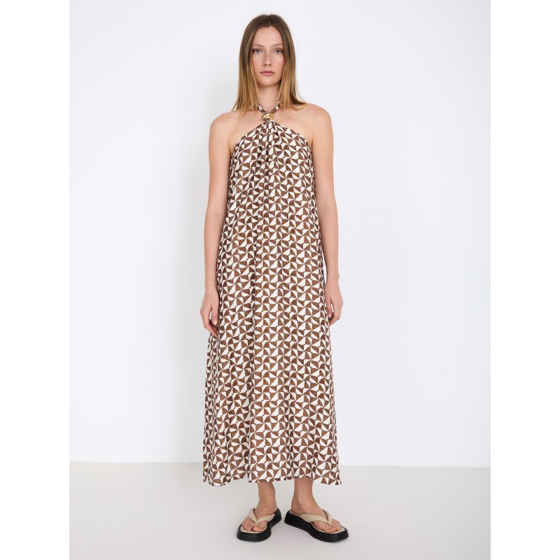 Vestido estampado halter SKATÏE