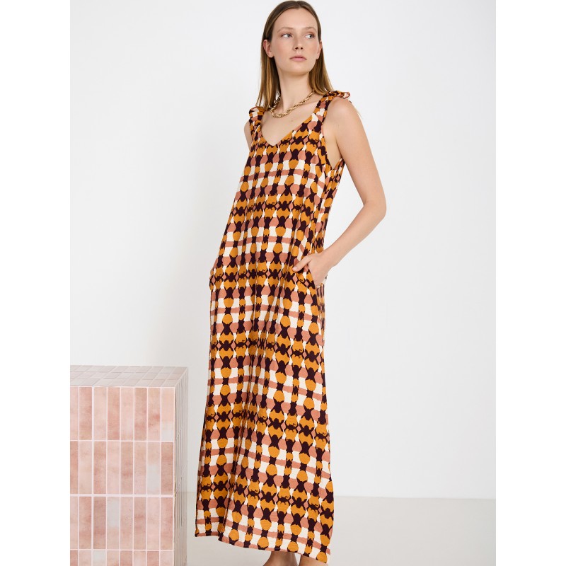 Vestido midi estampado SKATÏE