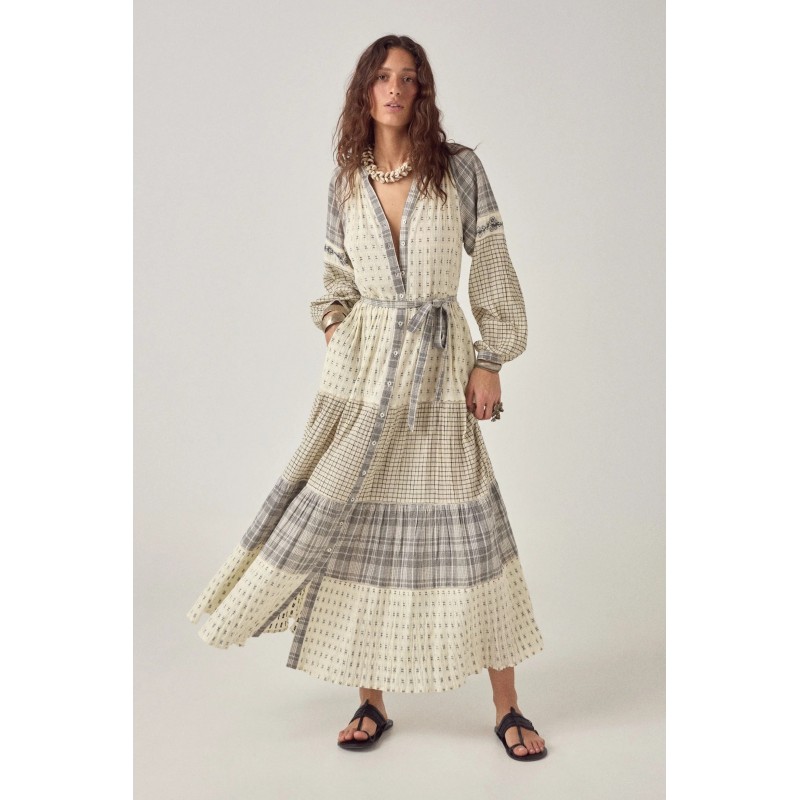 PATCHWORK NOTES ALBA DRESS ASH MAISON HOTEL