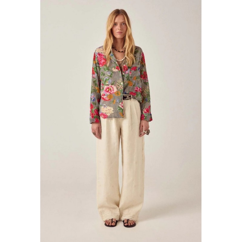 LINEN SOLSTICE OTTO PANT IVORY WHISPER MAISON HOTEL 139,95 €