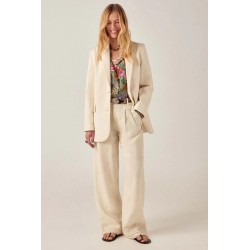 LINEN SOLSTICE OTTO PANT IVORY WHISPER MAISON HOTEL