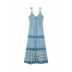 MEDITERRANEAN STRIPES CRISTINA SLEEVELESS DRESS BLUE INK MAISON HOTEL 139,95 €