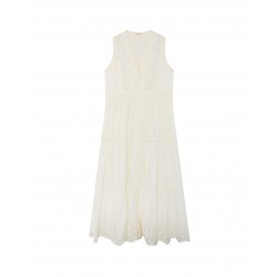 SAPORE DI SALE GINO SLEEVELESS DRESS BIANCO MAISON HOTEL