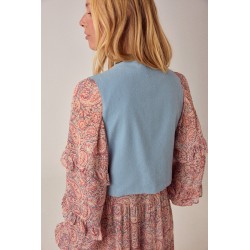 HALO MOON TREASURE VEST LIGHT AQUA MAISON HOTEL