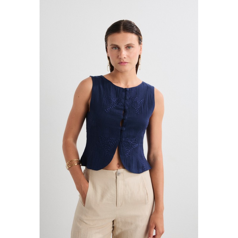 CHALECO BORDADO ABOTONADO Mus&Bombon 74,95 €