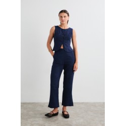 PANTALÓN LARGO BORDADO Mus&Bombon