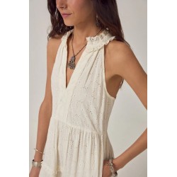 BLANC BOHÈME LUIGI SLEEVELESS DRESS CHALK MAISON HOTEL
