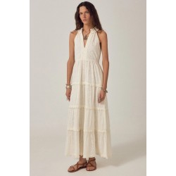 BLANC BOHÈME LUIGI SLEEVELESS DRESS CHALK MAISON HOTEL