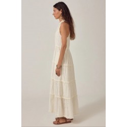 BLANC BOHÈME LUIGI SLEEVELESS DRESS CHALK MAISON HOTEL