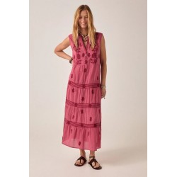 CLAVEL LILI SLEEVELESS DRESS FRAMBOISE MAISON HOTEL