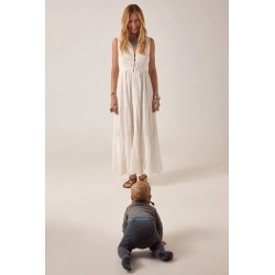 SAPORE DI SALE GINO SLEEVELESS DRESS BIANCO MAISON HOTEL